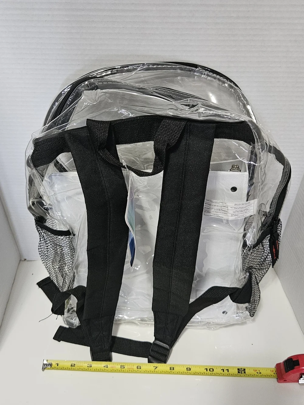 Source Unknown Clear PVC Kids Backpack with Black Trim